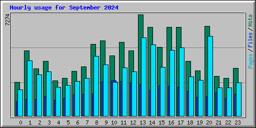Hourly usage for September 2024